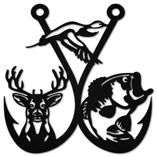 Deer, Duck, Fish and Hook 001 – Custom Create