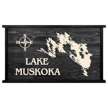 Lake Muskoka Custom Wood Lake Sign – Custom Create
